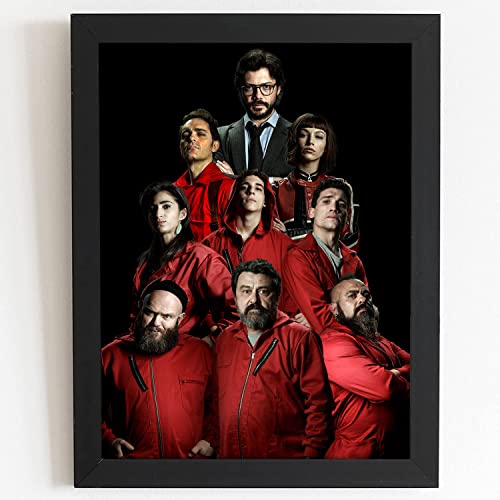 Craftolive Money Heist Team Wall Frame - PSTRN75