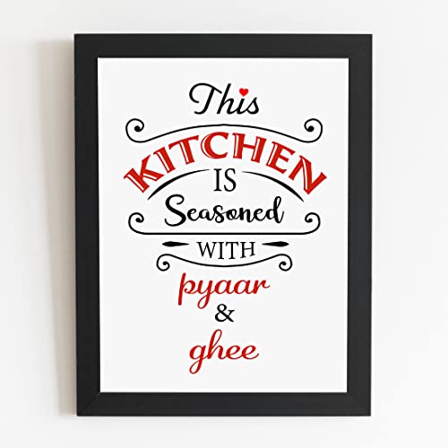 Craftolive Kitchen Poster Typography Wall Frame - PSTRN40