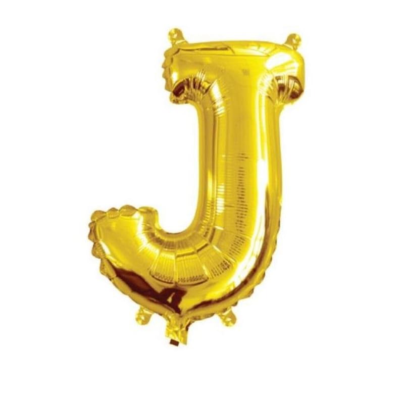 Alphabet Foil Balloon 16 inches, Letter J