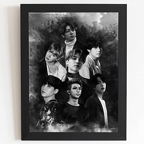 Craftolive KPop BTS Group Artwork Wall Frame - PSTRN61