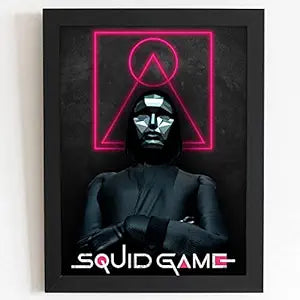 Craftolive Squid Game Black Man Wall Frame - PSTRN80