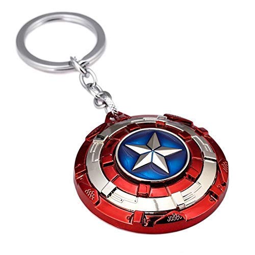 Keychain Spinner, Avenger Captain America with Shield