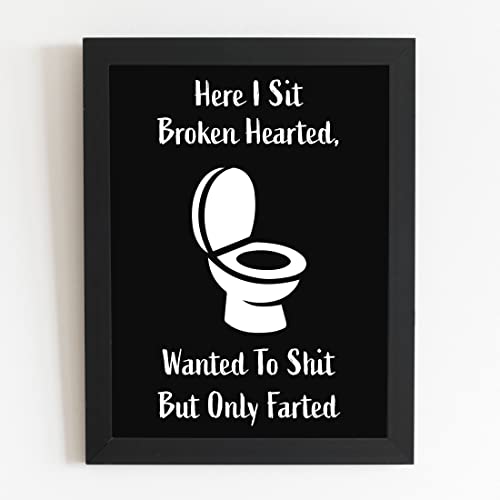 Craftolive Toilet Humor Funny Farted Wall Frame - PSTRN45