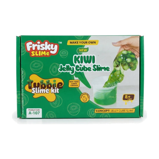 Khyati Frisky Slime Tubbie Jelly Cube Slime, Kiwi