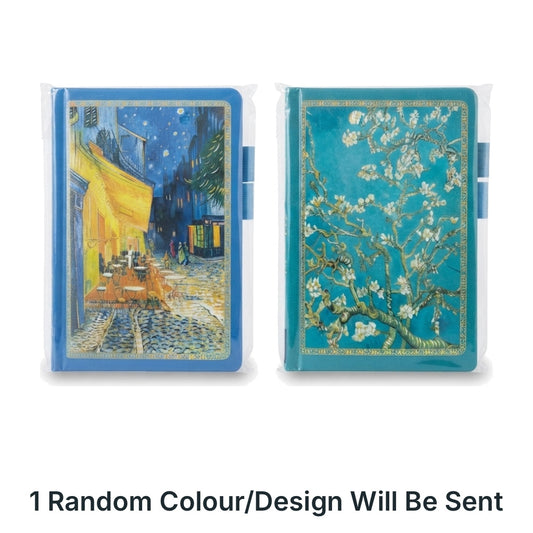 Mini Diary A6, Van Gogh Floral Shine
