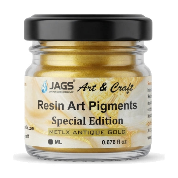 Jags Resin Art Pigment 30ml, Antique Gold