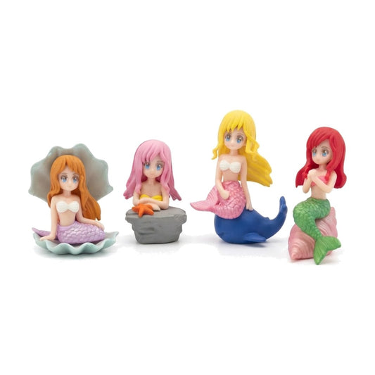 Miniature Shell Mermaids 4pc