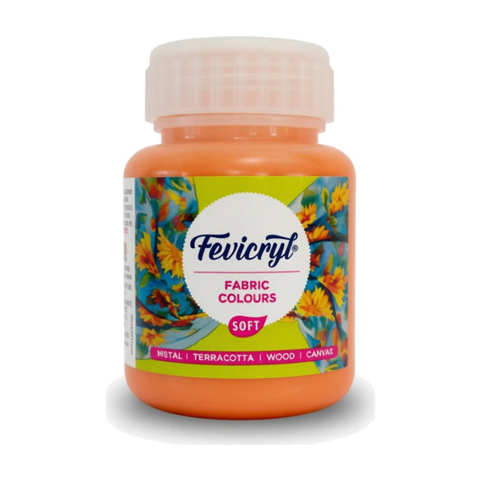 Fevicryl Fabric Colour Soft 100ml, Orange-504