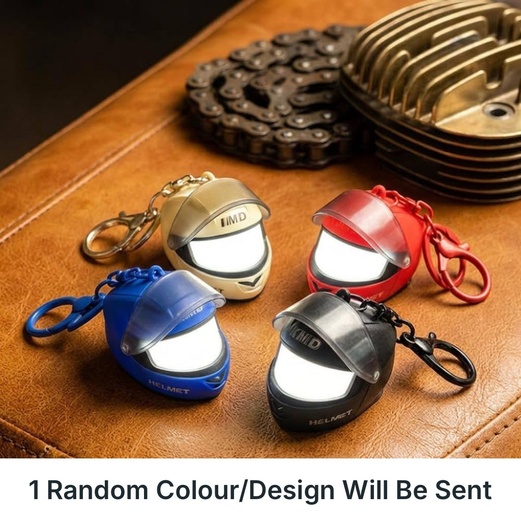 Helmet Keychain with Light