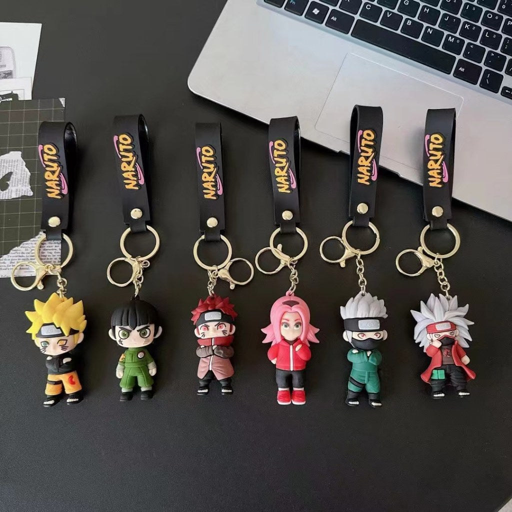 Naruto Keychain Black Strap