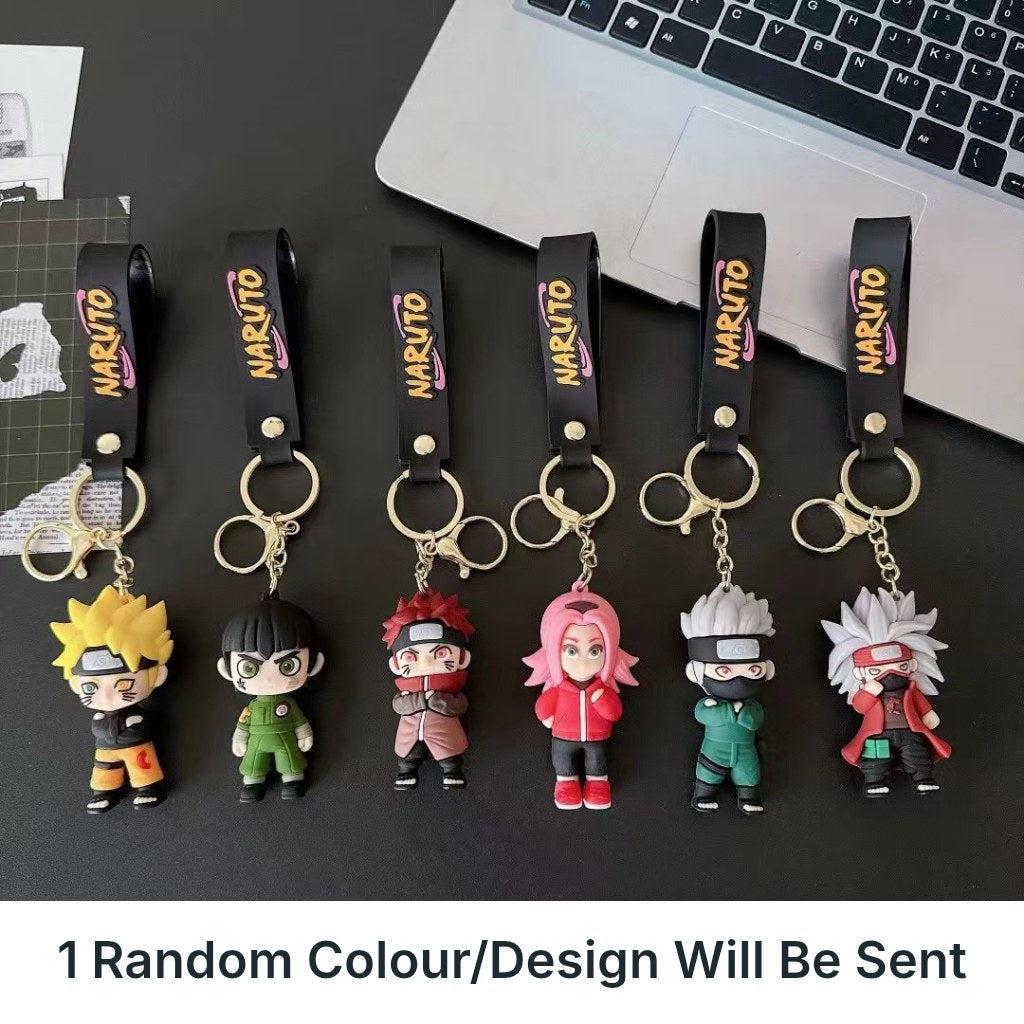 Naruto Keychain Black Strap
