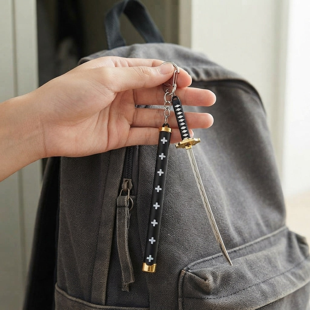 Katana Keychain 15cm in use