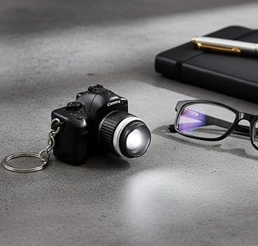 Keychain DSLR Camera with Flash & Sound