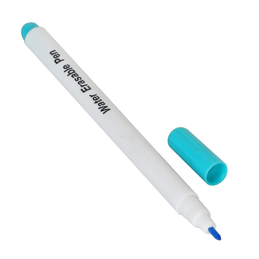 Water erasable fabric marking pen for sewing and embroidery
