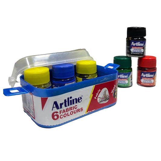 Artline Fabric Colours, 6 Shades