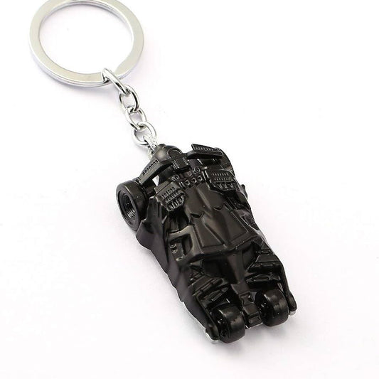 Metal car shaped keychain, dark hero style