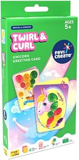 Fevicreate Twirl & Curl Unicorn Greeting Card Kit