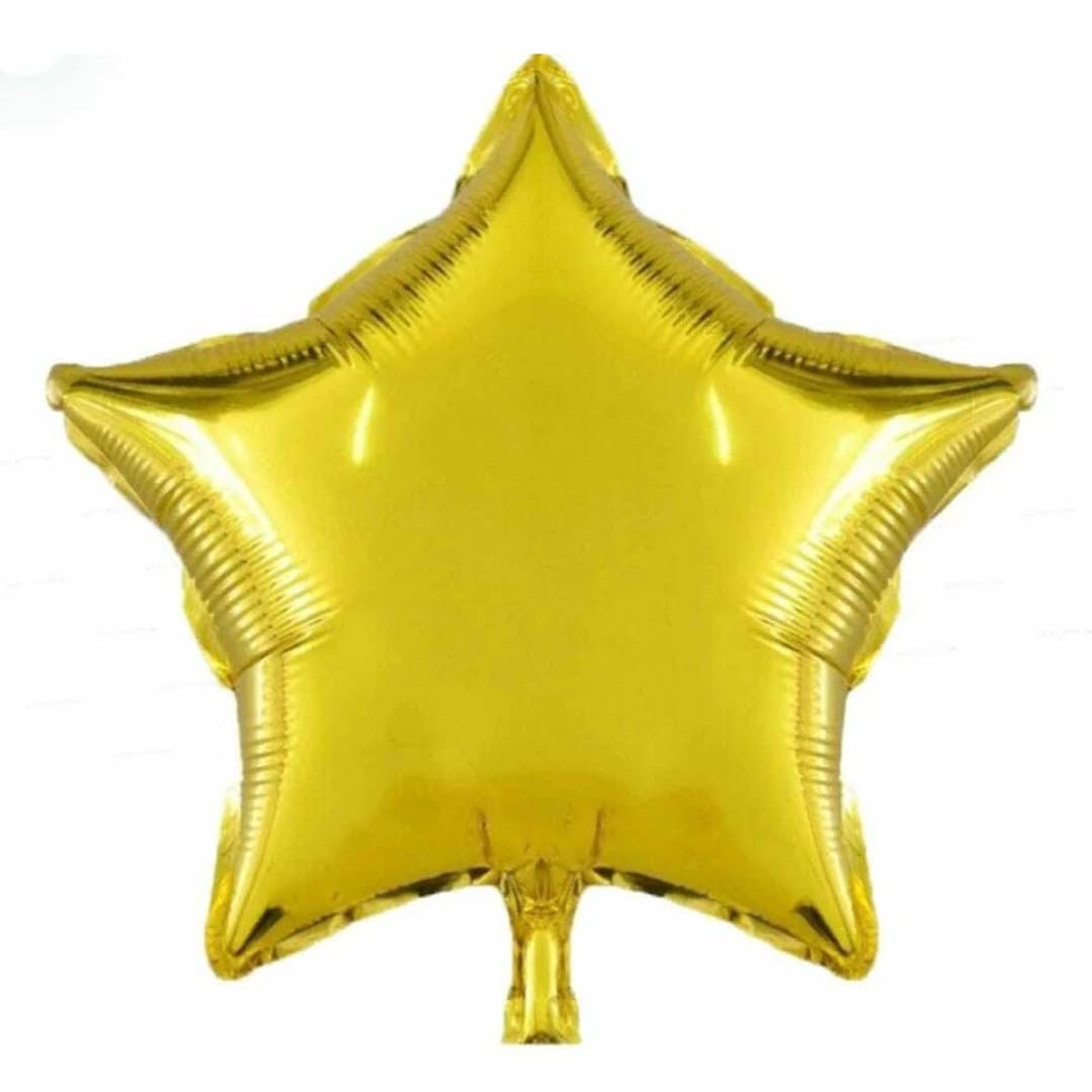 LD Foil Balloon 16 inches, Star, Golden