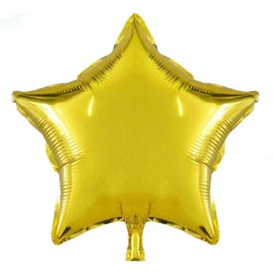 LD Foil Balloon 16 inches, Star, Golden
