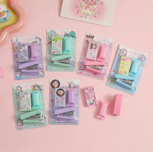 Stationery Gift Set, Stapler Highlighter, Labubu #E017LBB