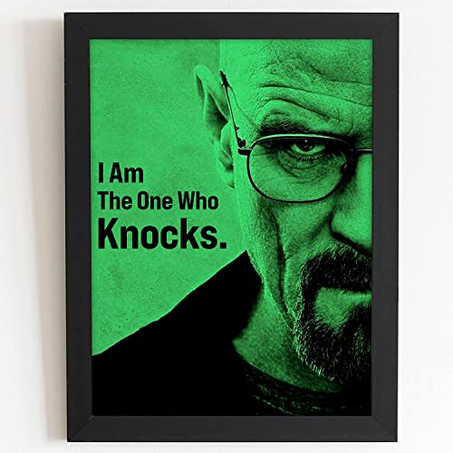 Craftolive Breaking Bad Walter I Am The One Who Knocks Dialogue Wall Frame - PSTRN64