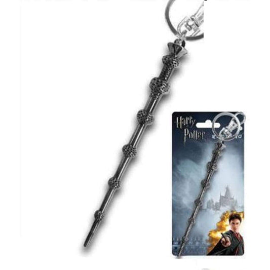 Wizard style magic wand keychain charm