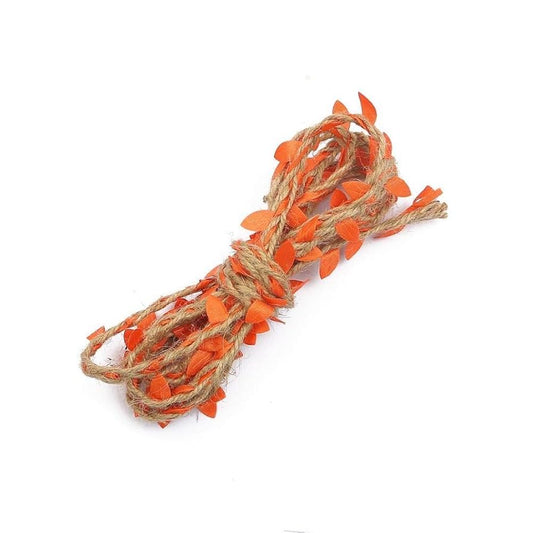 Jute Leaves Rope 5m, Orange