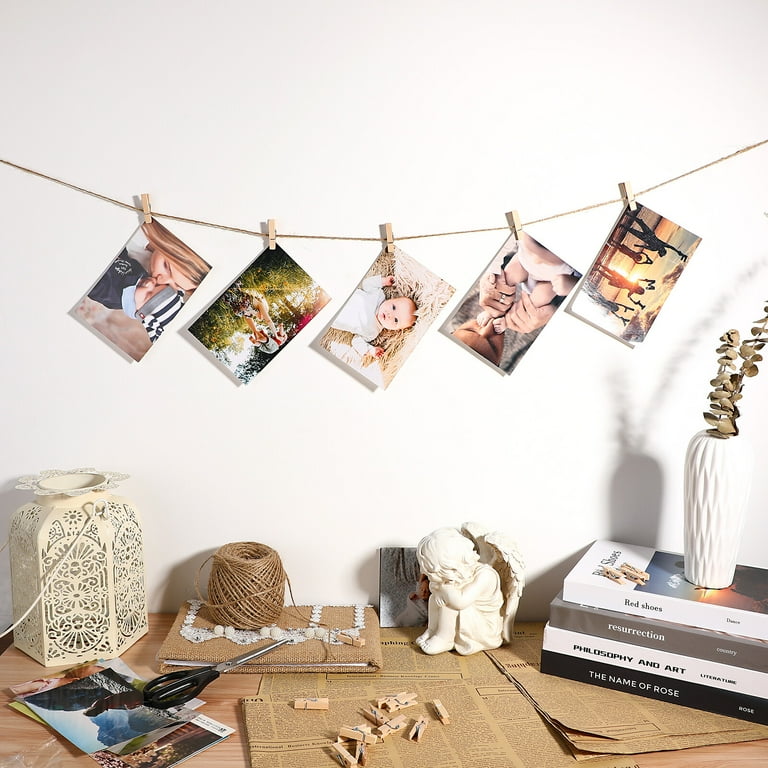 Wooden Clips, Natural, 20pc