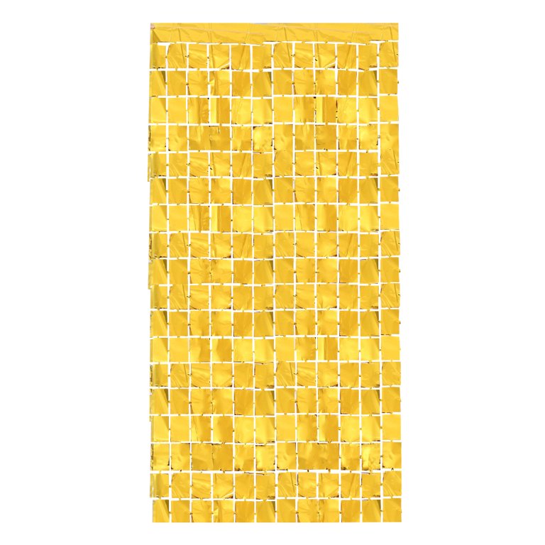 LD Party Box Curtains Backdrop 3 x 6ft, Golden