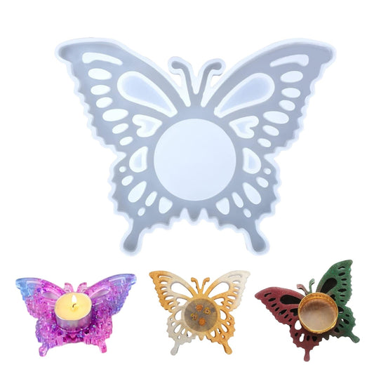 Silicone Mould Butterfly Tealight Candle Holder 5 inches