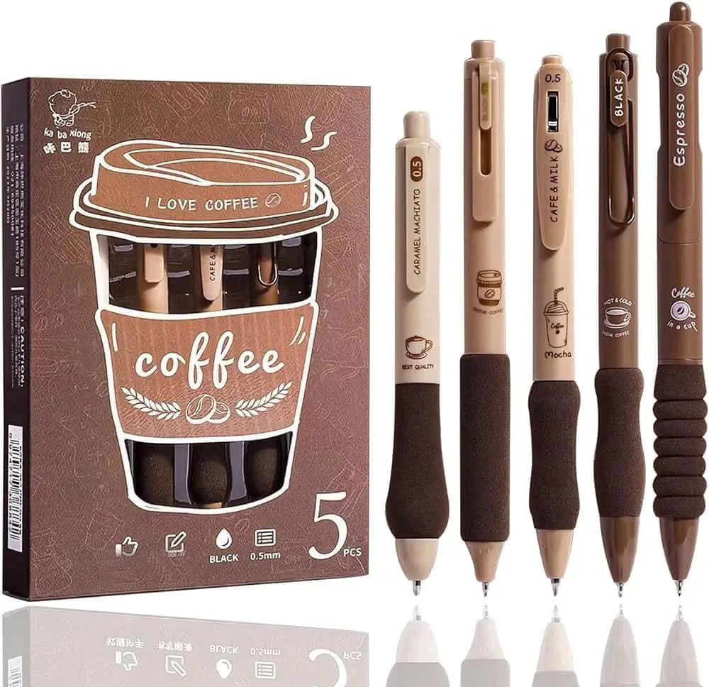 Coffee Pens Set, 5pc