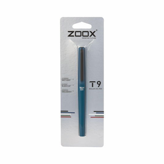 Zoox T9 Roller Gel Pen, Blue