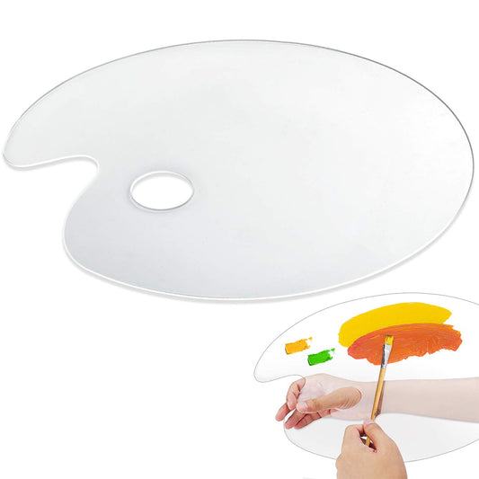 Generic Transparent Acrylic Colour Mixing Plate 12 inches #AP2330