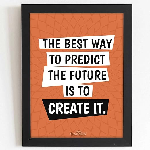 Craftolive Future Motivational Poster Wall Frame - PSTRN114