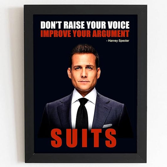 Craftolive Suits Harvey Specter Quote Wall Frame - PSTRN86