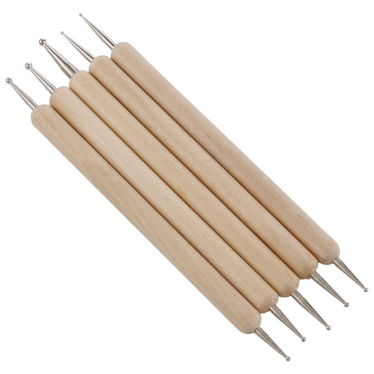 Generic Wooden Dot Painting Tools, 5pc