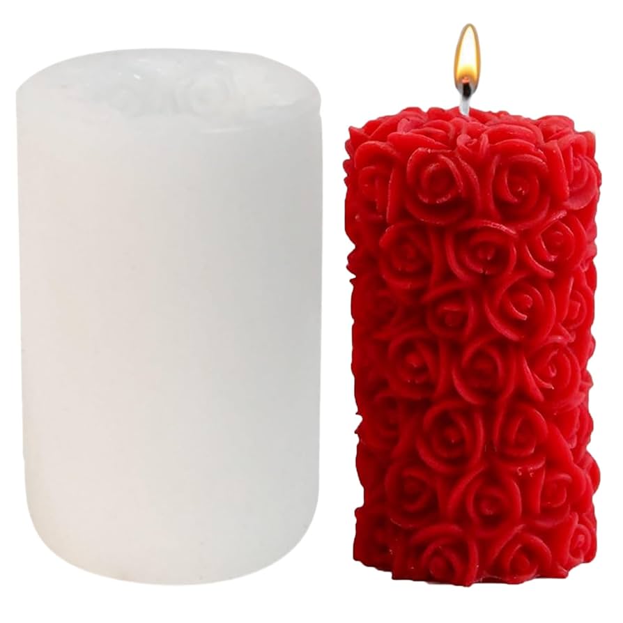 TRC Silicone Mould, Candle, Rose #DYF6795