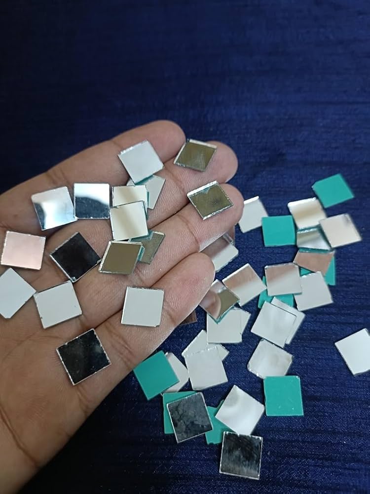 Mirror Cutouts Square 10mm 40g