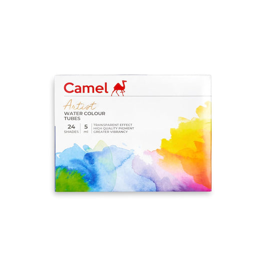 Camel Artist Water Colour Tubes, 5ml x 24 Shades