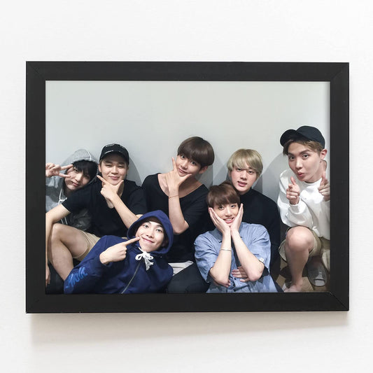 Craftolive KPop BTS Group Wall Frame - PSTRN09B