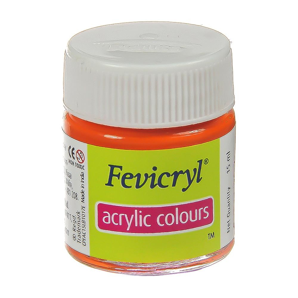 Pidilite Fevicryl Acrylic Colour 15ml, Orange-17