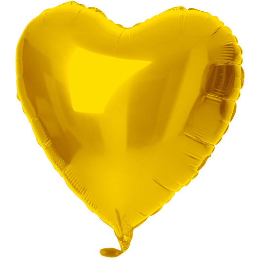 LD Foil Balloon 16 inches, Heart, Golden
