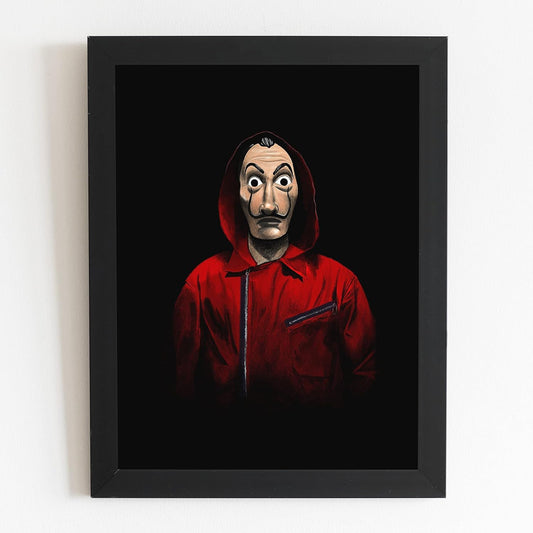 Craftolive Money Heist Dali Mask Wall Frame - PSTRN08