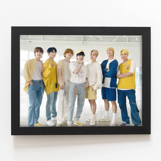 Craftolive KPop BTS Group Wall Frame - PSTRN09E