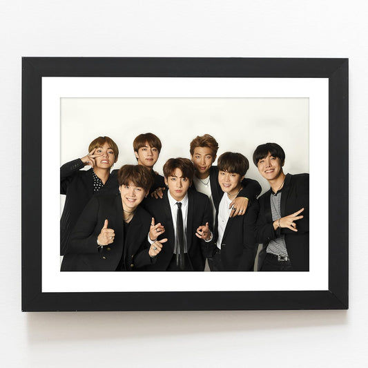 Craftolive KPop BTS Group Wall Frame - PSTRN09