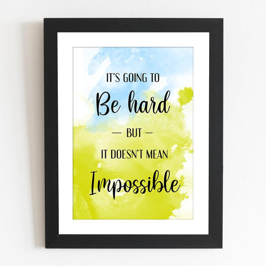 Craftolive Life Quote Motivational Typography Wall Frame - PSTRN22