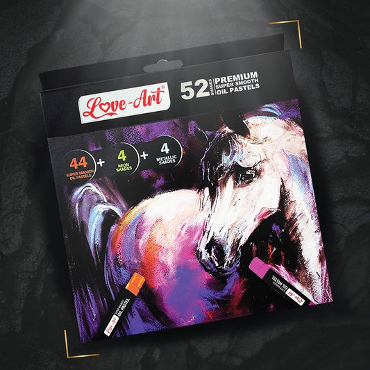 Artline Love-Art Premium Oil Pastels, 52 Shades