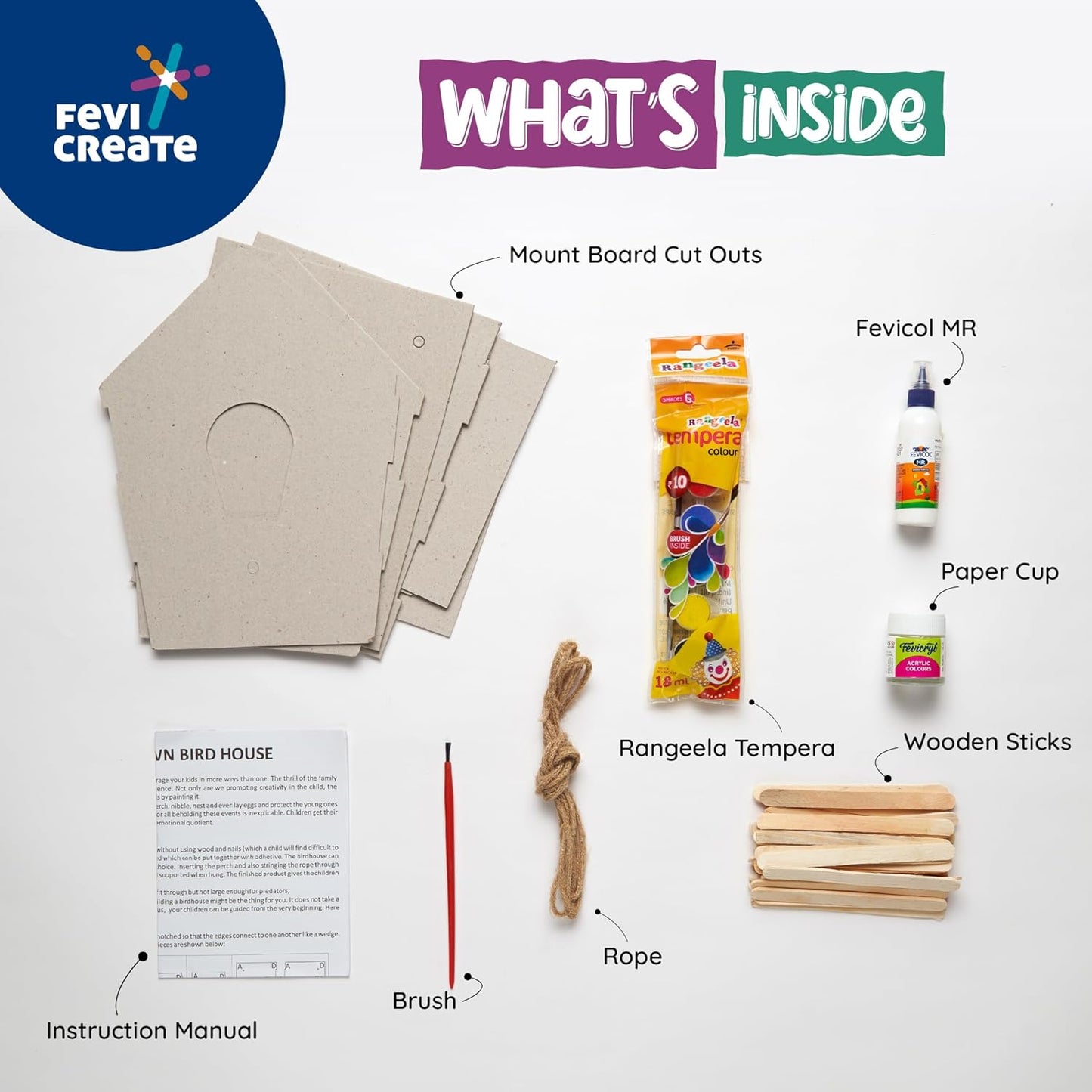 Pidilite Fevi Create DIY Kit, Bird House