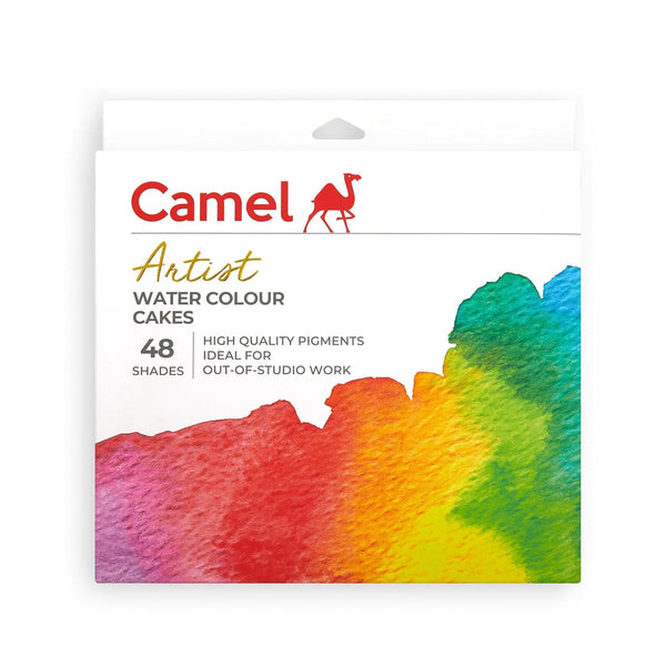 Box of Camel Artist Water Colour Cakes, 48 assorted shades