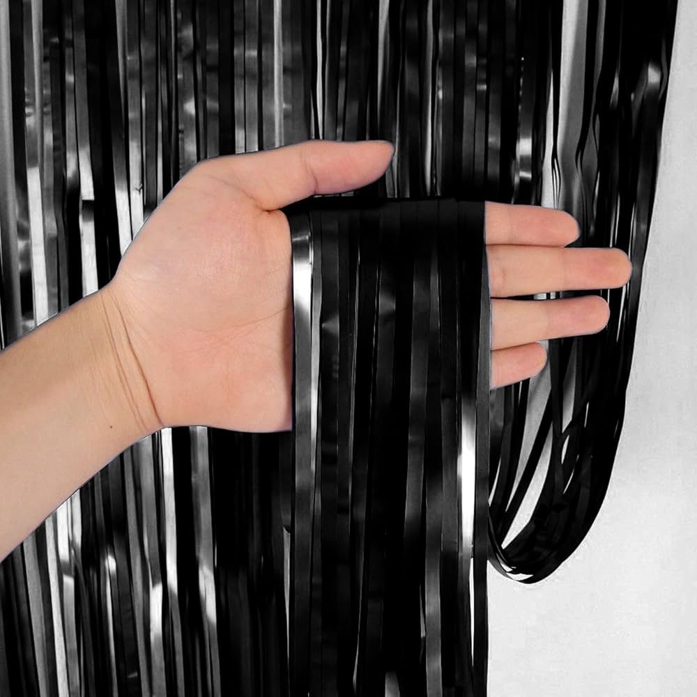 LD Foil Curtain 3 x 6ft, Black